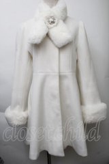 evelyn / ビジューコート  白 S-25-11-26-026-LO-CO-AS-ZS