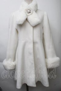 evelyn / ビジューコート  白 S-25-11-26-026-LO-CO-AS-ZS