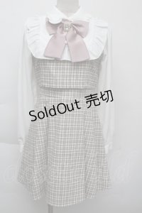 Ank Rouge / ツイードワンピース  オフｘ黒 S-25-11-26-030-CA-OP-AS-ZS