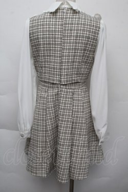 画像2: Ank Rouge / ツイードワンピース  オフｘ黒 S-25-11-26-030-CA-OP-AS-ZS