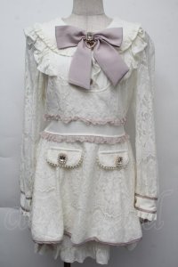 LIZ LISA / レースセットアップ  白ｘピンク S-25-11-26-031-LO-OP-AS-ZS