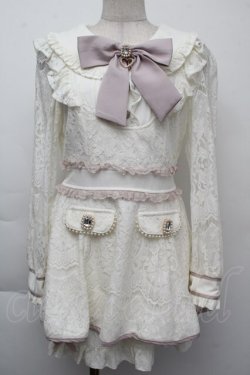 画像1: LIZ LISA / レースセットアップ  白ｘピンク S-25-11-26-031-LO-OP-AS-ZS