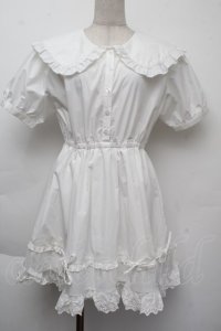 merry jenny / リボンフレアミニワンピース  白 S-25-11-26-032-LO-OP-HR-ZS