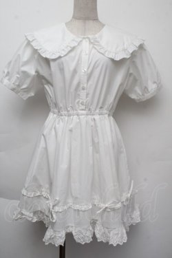 画像1: merry jenny / リボンフレアミニワンピース  白 S-25-11-26-032-LO-OP-HR-ZS