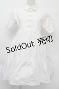merry jenny / チャイナティアードミニワンピース  白 S-25-11-26-033-LO-OP-HR-ZS