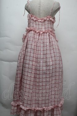 画像2: merry jenny / チェックリボンキャミワンピース  ピンク S-25-11-26-034-LO-OP-HR-ZS