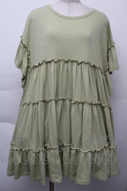 画像1: merry jenny / 半袖ワンピース  グリーン S-25-11-26-035-LO-OP-HR-ZS