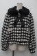 画像1: Ank Rouge / チェックドーリーショートコート  黒ｘ白 S-25-11-26-036-CA-CO-HR-ZS (1)