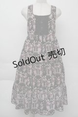 ALICE and the PIRATES / 旅立ちのブーケと希望の窓ジャンパースカートII型  黒ｘ紫 S-25-11-26-042-PA-OP-HR-ZS