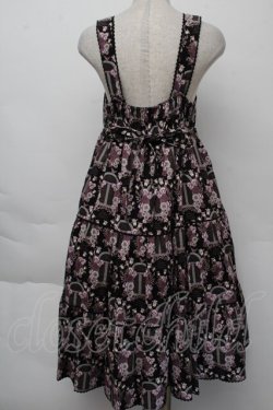 画像2: ALICE and the PIRATES / 旅立ちのブーケと希望の窓ジャンパースカートII型  黒ｘ紫 S-25-11-26-042-PA-OP-HR-ZS