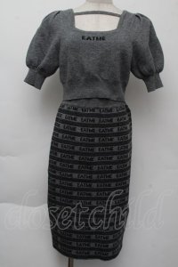 EATME / ニットセットアップ  グレー S-25-11-26-043-LO-OP-AS-ZS