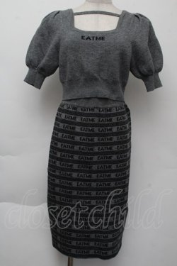 画像1: EATME / ニットセットアップ  グレー S-25-11-26-043-LO-OP-AS-ZS