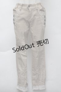 OZZ ANGELO / レースポケットパンツ  ベージュ S-25-11-26-046-OO-PA-HR-ZS