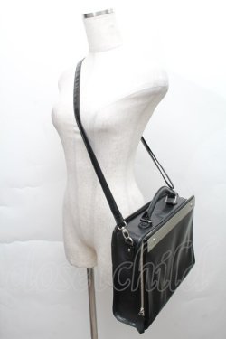 画像3: artherapie / ATメタルプレート2 2WAYボックスショルダー  黒 S-25-11-28-039-GO-BG-AS-ZS