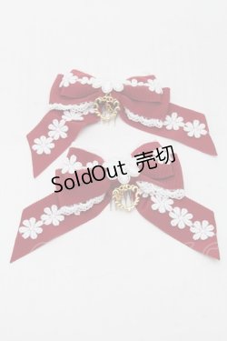 画像1: BABY,THE STARS SHINE BRIGHT / マーガレットのpresageリボンコーム  赤 S-25-11-28-006-BA-AC-AS-ZS