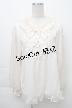画像1: 中国ロリータ / ブラウス  オフ S-25-11-28-044-LO-TO-AS-ZS