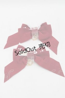 画像2: BABY,THE STARS SHINE BRIGHT / マーガレットのpresageリボンコーム  赤 S-25-11-28-006-BA-AC-AS-ZS