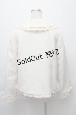 画像2: axes femme kawaii / レースフリルショートコート  オフ S-25-11-28-047-AX-CO-AS-ZS