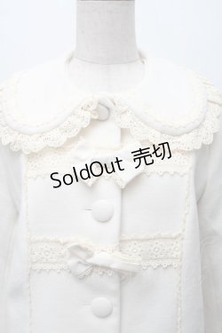 画像3: axes femme kawaii / レースフリルショートコート  オフ S-25-11-28-047-AX-CO-AS-ZS