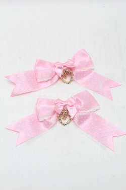 画像1: BABY,THE STARS SHINE BRIGHT / Sweetheart Parfaiteriaリボンクリップ  ピンク S-25-11-28-007-BA-AC-AS-ZS