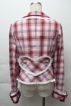 画像2: BABY,THE STARS SHINE BRIGHT / Mary Stuartタータンチェックジャケット  ピンク S-25-11-28-048-BA-JA-AS-ZS