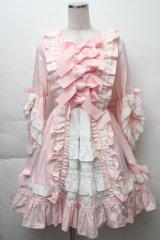 BABY,THE STARS SHINE BRIGHT / ローブ・ア・ラ・フランセーズワンピース&ヘッドドレスセット  ピンク S-25-11-28-049-BA-ZA-AS-ZS