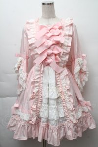 BABY,THE STARS SHINE BRIGHT / ローブ・ア・ラ・フランセーズワンピース&ヘッドドレスセット  ピンク S-25-11-28-049-BA-ZA-AS-ZS