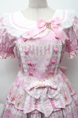 画像3: BABY,THE STARS SHINE BRIGHT / Sweetheart Parfaiteria柄ワンピース  ピンク S-25-11-28-050-BA-OP-AS-ZS