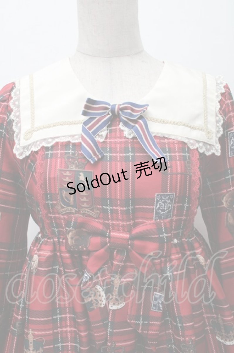 画像3: Angelic Pretty / British Bearワンピース  赤 S-25-11-28-053-AP-OP-AS-ZS (3)