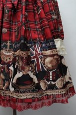 画像4: Angelic Pretty / British Bearワンピース  赤 S-25-11-28-053-AP-OP-AS-ZS (4)