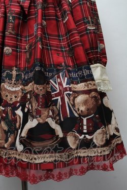 画像4: Angelic Pretty / British Bearワンピース  赤 S-25-11-28-053-AP-OP-AS-ZS