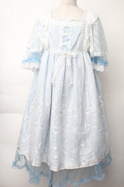 画像1: Angelic Pretty / Lacy Heart Gardenワンピース  サックス S-25-11-28-055-AP-OP-AS-ZS
