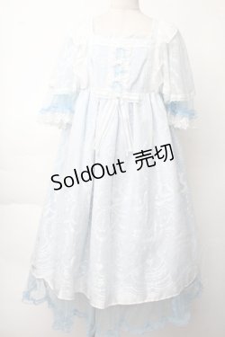 画像1: Angelic Pretty / Lacy Heart Gardenワンピース  サックス S-25-11-28-055-AP-OP-AS-ZS