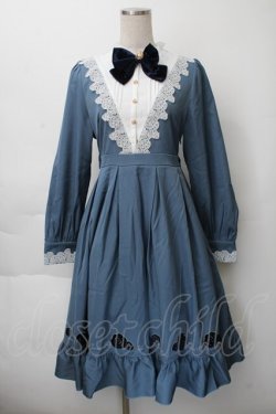画像1: Amavel / Secret Rose Gardenワンピース  ブルー S-25-11-28-057-CA-OP-AS-ZS