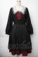 画像1: axes femme / ブローチ付セーラーワンピース  黒 S-25-11-28-059-AX-OP-AS-ZS (1)