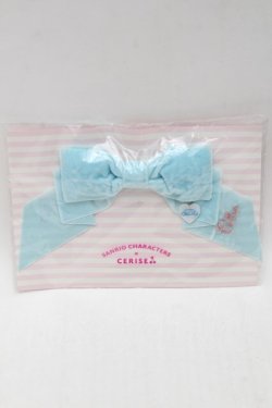 画像1: Cerise / ベルベットリボンバレッタ（シナモロール）  サックス S-25-11-28-009-LO-AC-AS-ZS