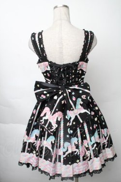 画像2: Angelic Pretty / Sugary Carnivalジャンパースカート  黒 S-25-11-28-062-AP-OP-AS-ZS
