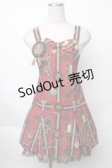 Angelic Pretty / Chocolate Rosetteサロペット  赤 S-25-11-28-063-AP-OP-AS-ZS