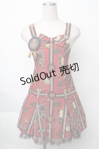 Angelic Pretty / Chocolate Rosetteサロペット  赤 S-25-11-28-063-AP-OP-AS-ZS