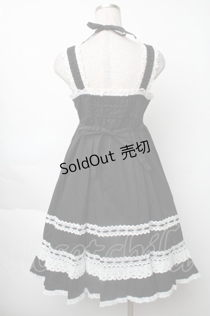 画像2: BABY,THE STARS SHINE BRIGHT / ベビードールジャンパースカート＆プリンセスドロップヘッドドレスセット  黒 S-25-11-28-065-BA-OP-AS-ZS (2)