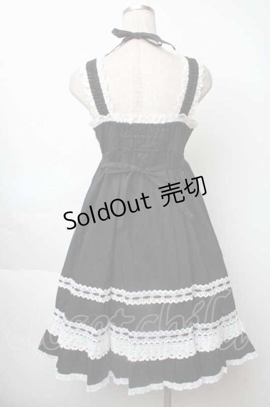 画像2: BABY,THE STARS SHINE BRIGHT / ベビードールジャンパースカート＆プリンセスドロップヘッドドレスセット  黒 S-25-11-28-065-BA-OP-AS-ZS (2)