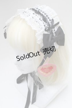 画像3: BABY,THE STARS SHINE BRIGHT / ベビードールジャンパースカート＆プリンセスドロップヘッドドレスセット  黒 S-25-11-28-065-BA-OP-AS-ZS