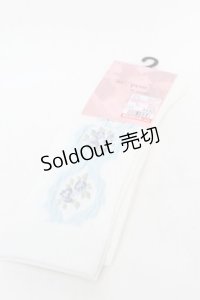 m petit by misako / ECAMOVKバラレースソックス  白 S-25-11-28-1001-LO-ZA-AS-ZS