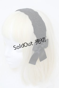 画像1: m petit by misako / TT*AMレースカチューシャ  黒 S-25-11-28-1009-LO-AC-AS-ZS