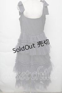 FLC / 皆方由衣コラボワンピース  グレー S-25-11-28-1050-LO-OP-AS-ZS