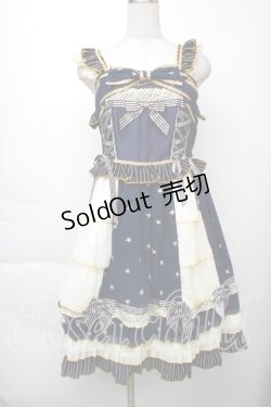 画像1: BABY,THE STARS SHINE BRIGHT / Etoile Filante  お星さまに願いを ジャンパースカート  紺 S-25-11-28-1051-BA-OP-AS-ZS