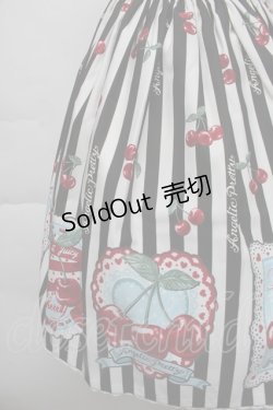 画像3: Angelic Pretty / Cherry Stampジャンパースカート  黒ｘ白 S-25-11-28-1052-AP-OP-AS-ZS