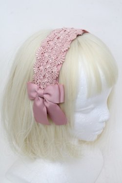 画像2: m petit by misako / TT*AMレースカチューシャ  ピンク S-25-11-28-1010-LO-AC-AS-ZS