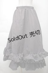 FLC / 皆方由衣コラボ/ティアードスカート  グレー S-25-11-28-1055-LO-SK-AS-ZS
