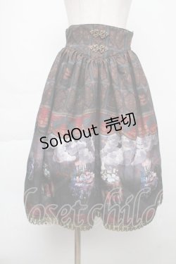 画像1: ALICE and the PIRATES / 運命のアルカナと星が導く FORTUNE TELLER柄スカート  イグニス(黒) S-25-11-28-1056-PA-SK-AS-ZS